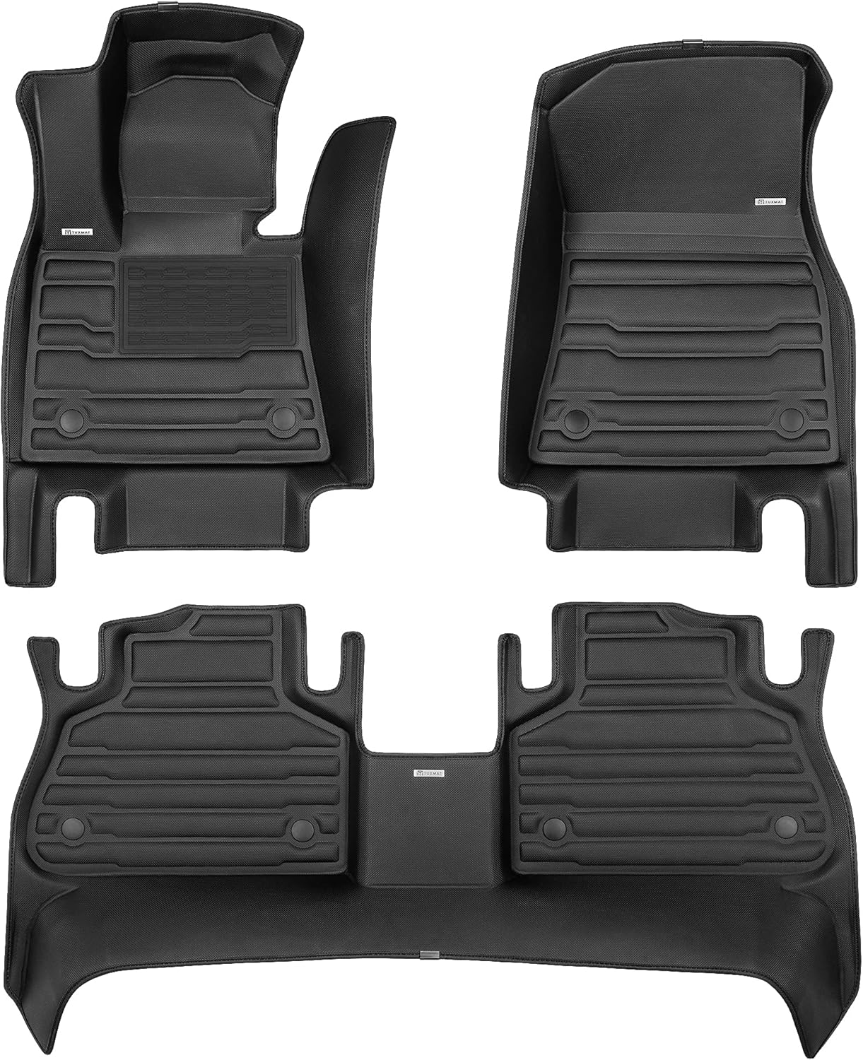 Motomaster OEM for BMW X5 5-Seater 2019-2025 Models - Custom Car Mats - Maximum Coverage, All Weather, Laser Measured - This Full Set Includes 1st and 2nd Rows