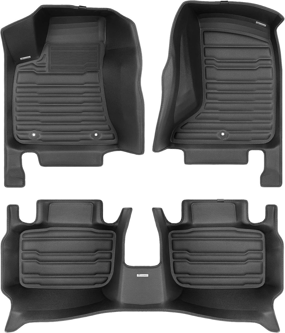 TuxMat 8318 - for Dodge Charger AWD 2011-2023 Models - Custom Car Mats - Maximum Coverage, All Weather, Laser Measured - This Full Set Includes 1st and 2nd Rows