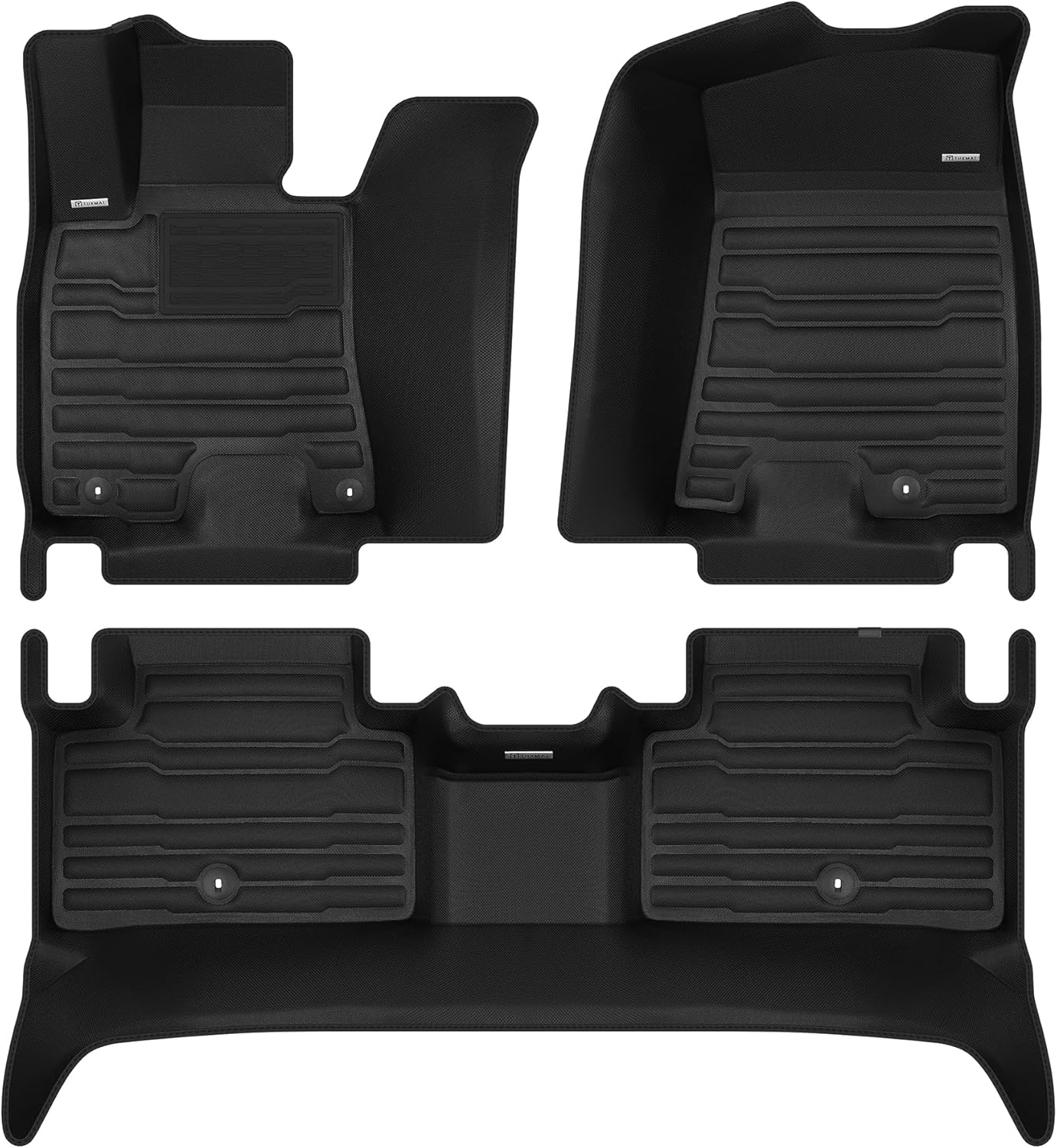 TuxMat 8772 - for Genesis GV70 EV 2023-2025 Models - Custom Car Mats - Maximum Coverage, All Weather, Laser Measured - This Full Set Includes 1st and 2nd Rows