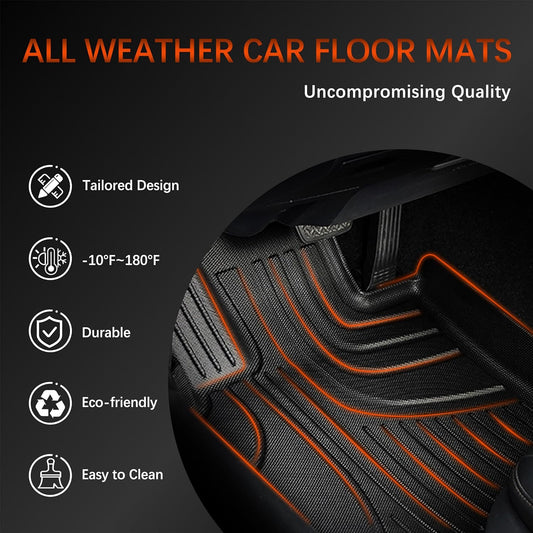 AOMSAZTO 2021-2024 Seltos Floor Mats and Cargo Liner for Kia Seltos - All Weather Floor Mats and Trunk Mat Custom Fit KIA SELTOS