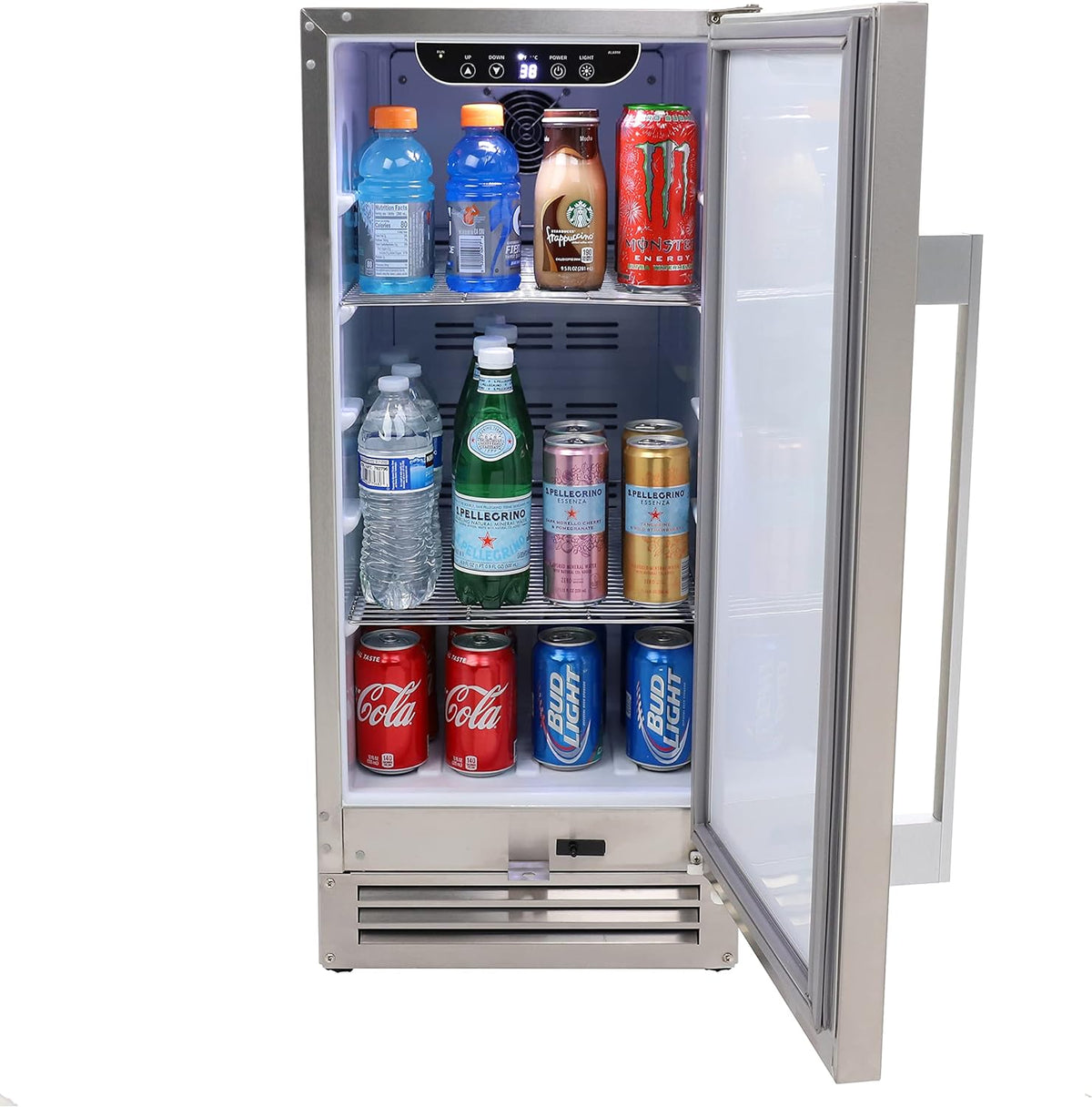 Duura ELITE Series Outdoor Refrigerator in Stainless Steel OR1533U3S | 2.9 cu. ft. Holds 96 Cans, Reversible Door | for Outdoor Kitchens, Patio, Bar, Undercounters, Stays Cool in 100° F