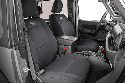 Rough Country Neoprene Seat Covers for 07-10 Jeep Wrangler | 2-Door - 91005