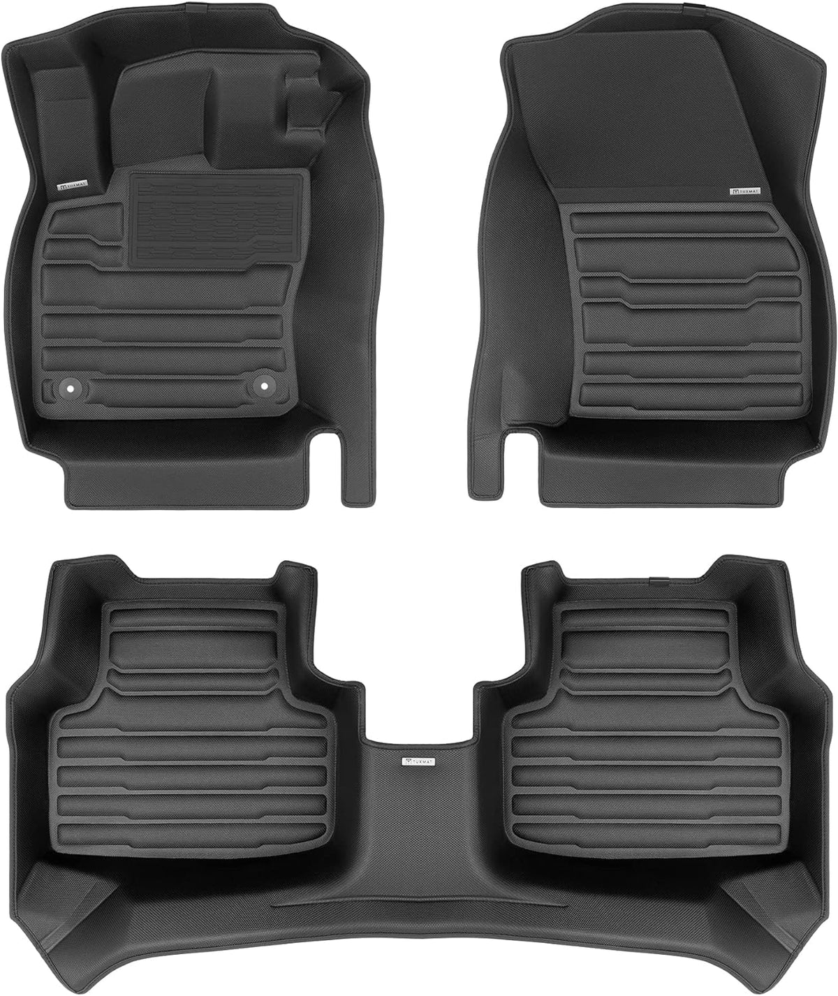 TuxMat 8675 - for Volkswagen Taos 2022-2024 Models - Custom Car Mats - Maximum Coverage, All Weather, Laser Measured - This Full Set Includes 1st and 2nd Rows