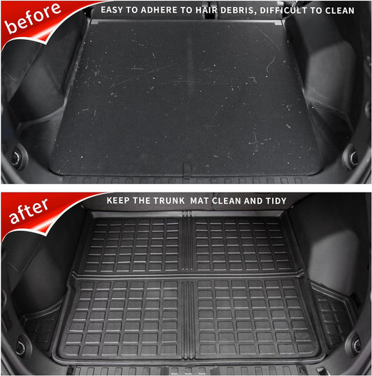 Thinzyou Floor Mats Compatible with 2018-2024 Chevrolet Equinox / GMC Terrain TPE All Weather Floor Mats & Cargo Liner