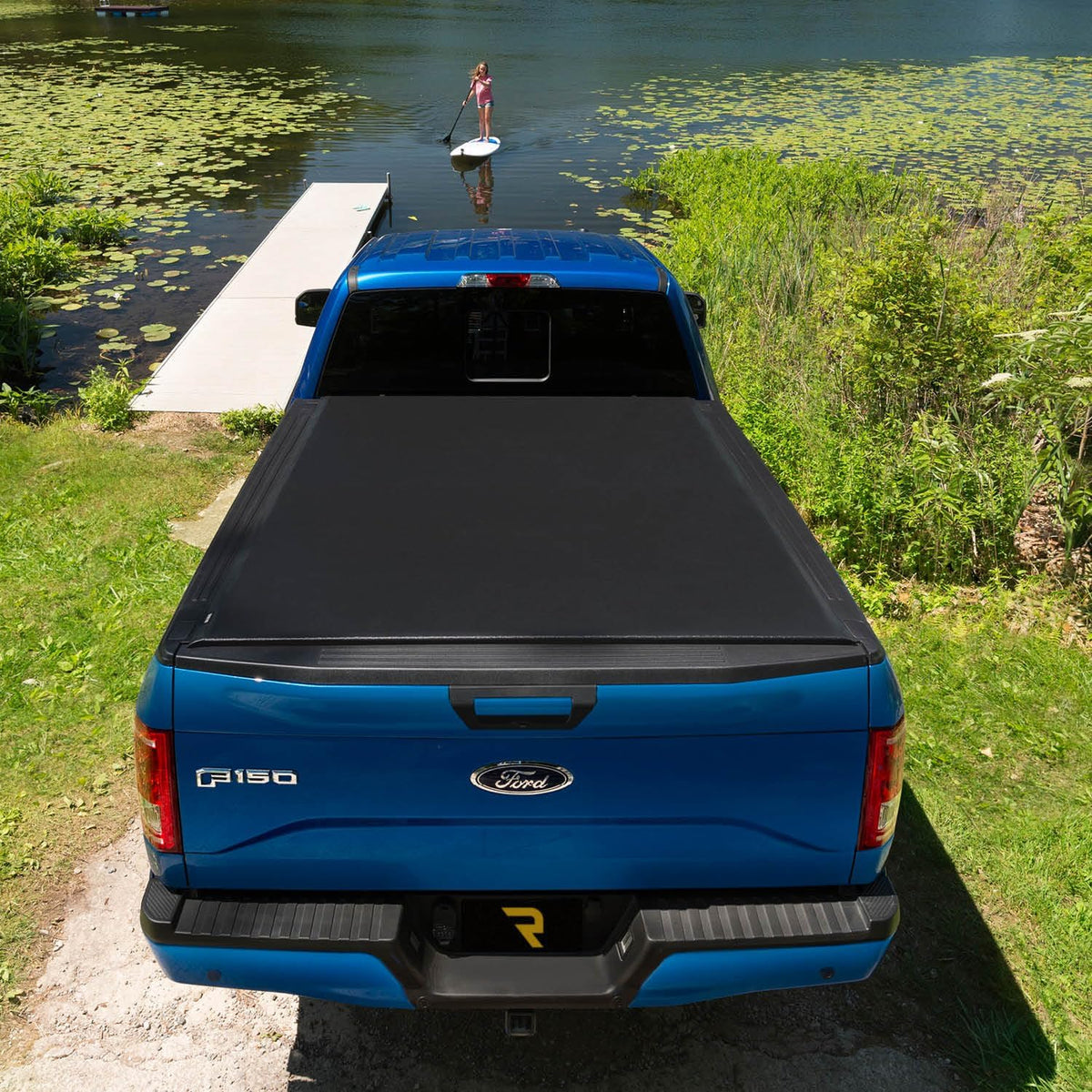 TruXedo Lo Pro Soft Roll-up Truck Bed Tonneau Cover | 597701 | fits 15-19 Ford F-150 5&#39;6&quot; Bed