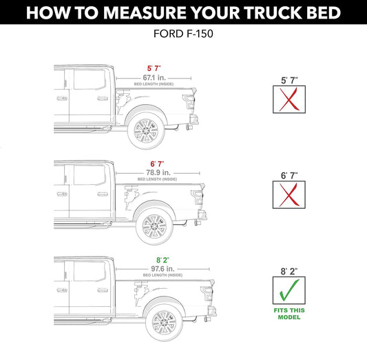 TruXedo 298701 TruXport Black Soft Roll-Up Tonneau Cover 2015-2024 Ford F-150 8' 2" Bed