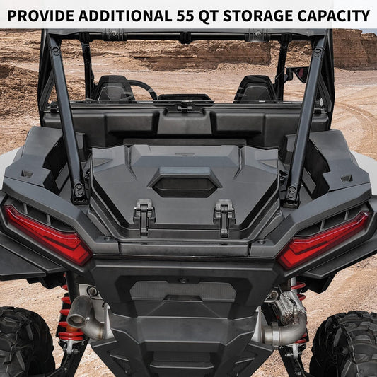 A & UTV PRO 55 QT Rear Cargo Box for 2024 Polaris RZR XP 1000, Replace OEM # 2884525