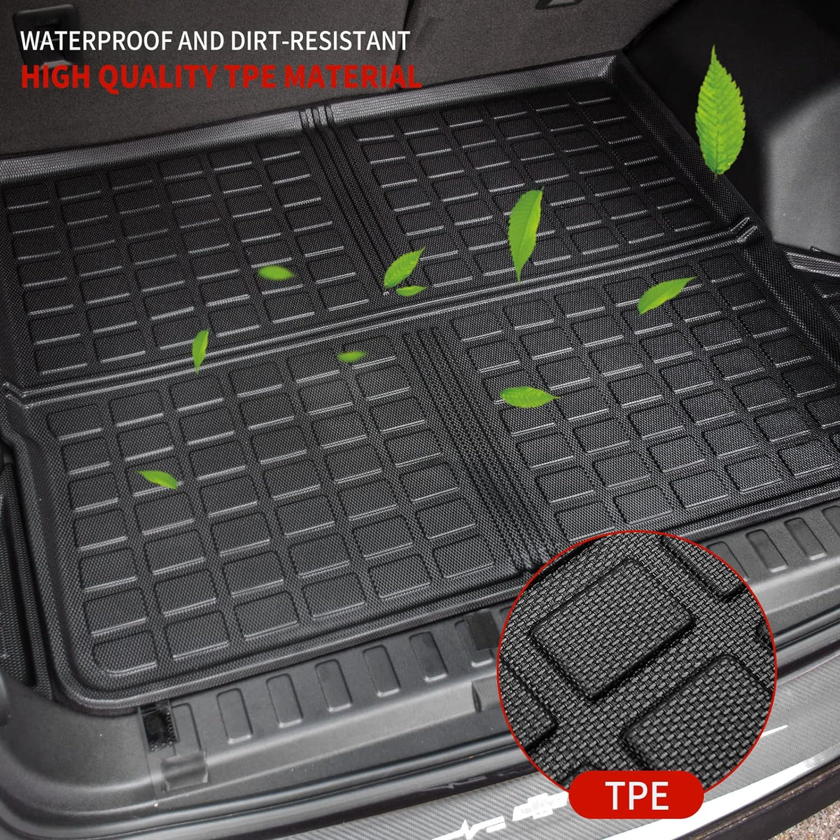 Thinzyou Floor Mats Compatible with 2018-2024 Chevrolet Equinox / GMC Terrain TPE All Weather Floor Mats &amp; Cargo Liner