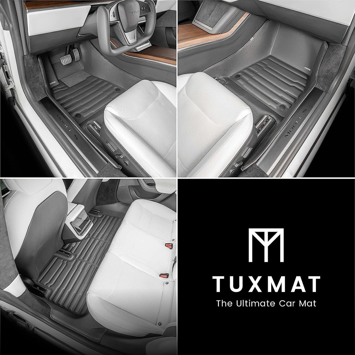 TuxMat  First &amp; Second Row for  2021 - 2024 Tesla Model S 8663
