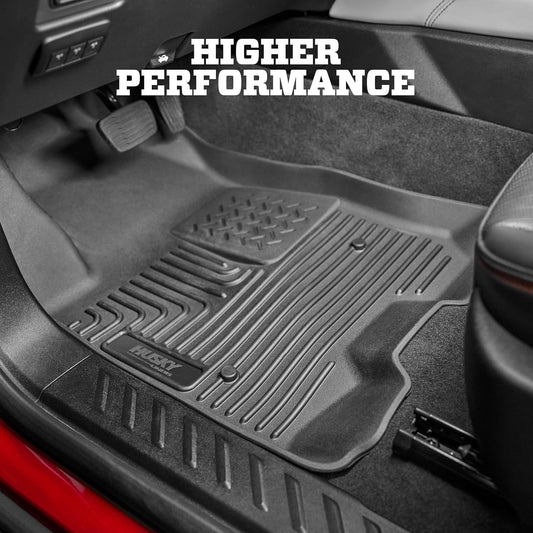 Husky Liners Weatherbeater Floor Mats | Fits 2013-2019 Ford Escape; 2013-2018 Ford C-Max | Front & 2nd Row, 3-pc Black - 99741