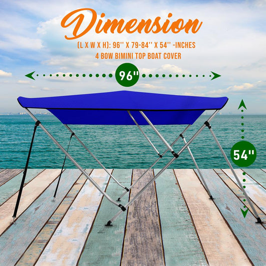 Serene Life 4 Bow Bimini Top SLBT490B