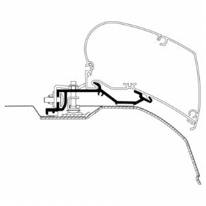 Thule 301650 Ram Pro Master Roof Adapter for the HideAway 620002 Awning