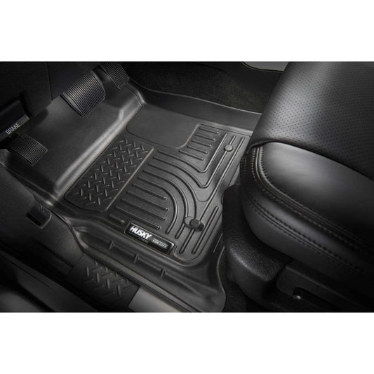 Husky Liners 98342 - Gray WeatherBeater Front And Rear Floor Liner For Ford F150 Extended Cab 2009 -2014