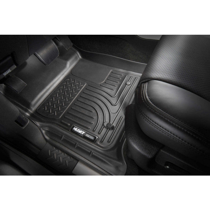 Husky Liners 99141  For Cadillac XT5, Chevy Blazer, GMC Acadia- Black WeatherBeater Front And Rear Floor Liner