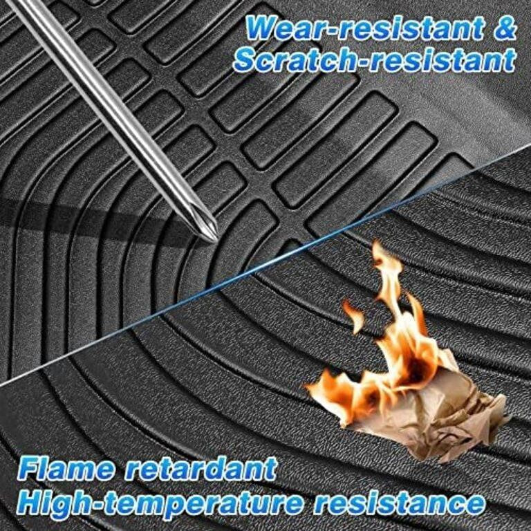 Cartist Floor Mats Custom Fit for 2015-2024 Ford Mustang (NOT for Ford Mustang Mach-E) 1st &amp; 2nd Row All Weather Floor Liner Carpet Protecter TPE Waterproof