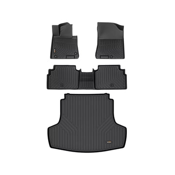 Binmotor Floor Mats and Cargo Liner Full Set for 2021-2024 KIA K5, Only FWD Models, All Season Floor Mats for Kia K5, Heavy Duty Car Floor Liners 2023 K5