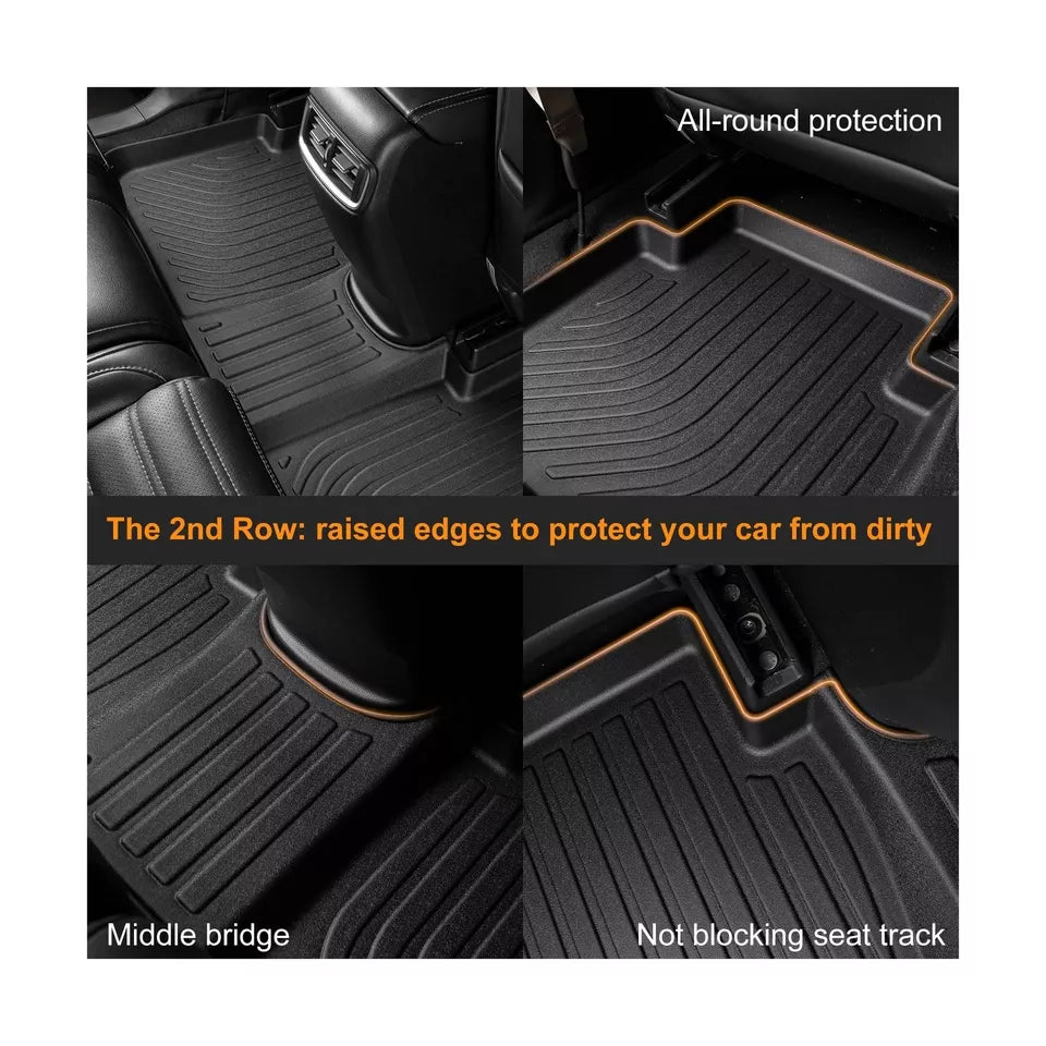 Binmotor Floor Mats and Cargo Liner Full Set for 2021-2024 KIA K5, Only FWD Models, All Season Floor Mats for Kia K5, Heavy Duty Car Floor Liners 2023 K5