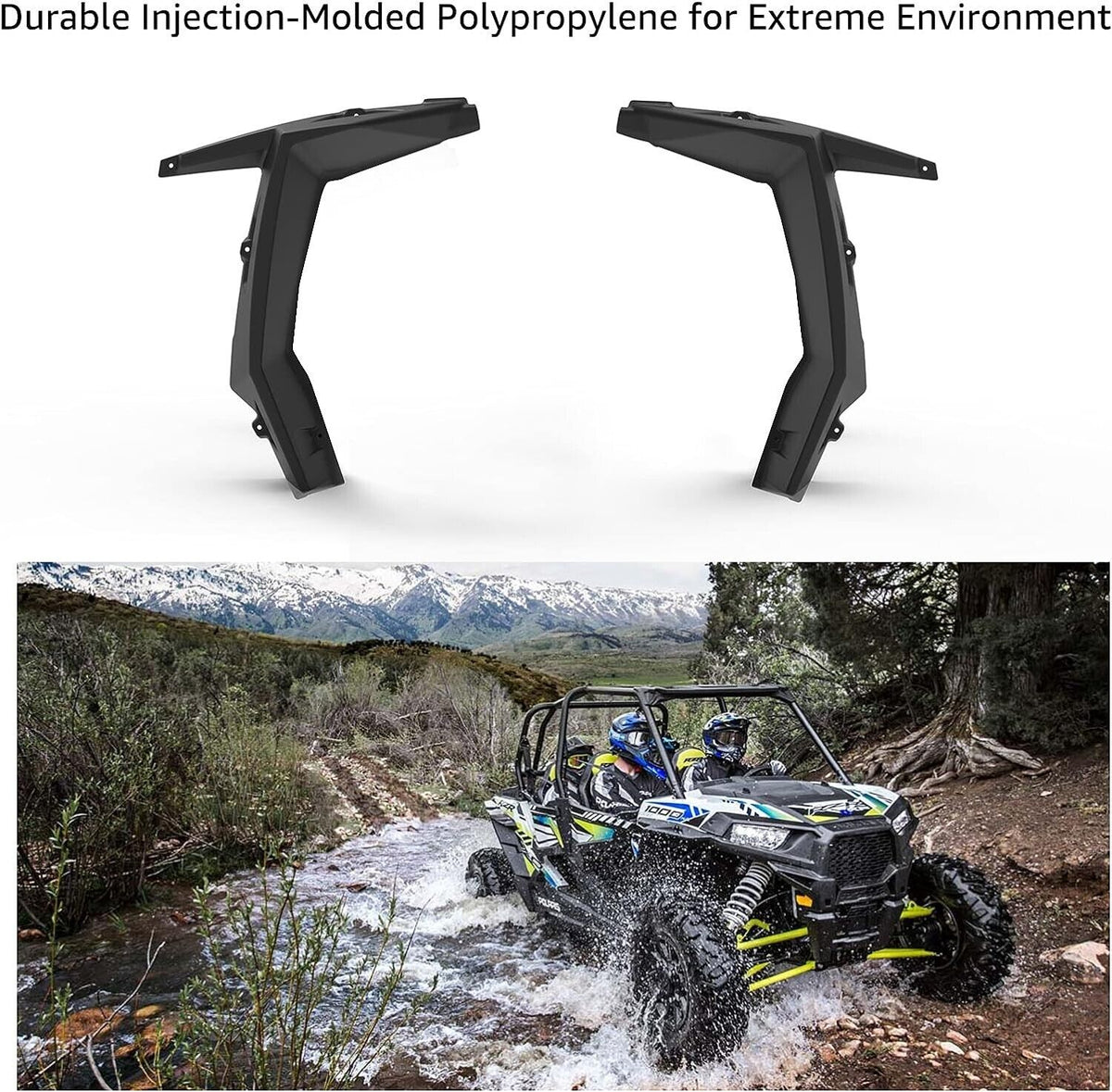 Wider Front Fender Flares Extender, A &amp; UTV PRO XXL Full Mud Guard for 2014-2022 Polaris RZR XP 1000 / Turbo/S 1000/900 / 900 S 2 or 4 Seater Fender Flare Extensions,Replace # 2881985