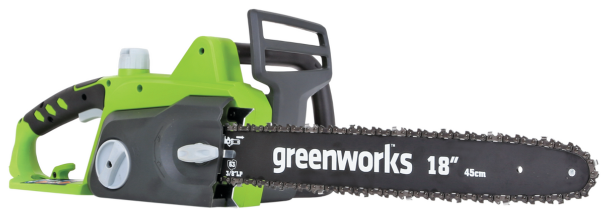 Greenworks 14.5 Amp Electric Corded Chainsaw, 18-in