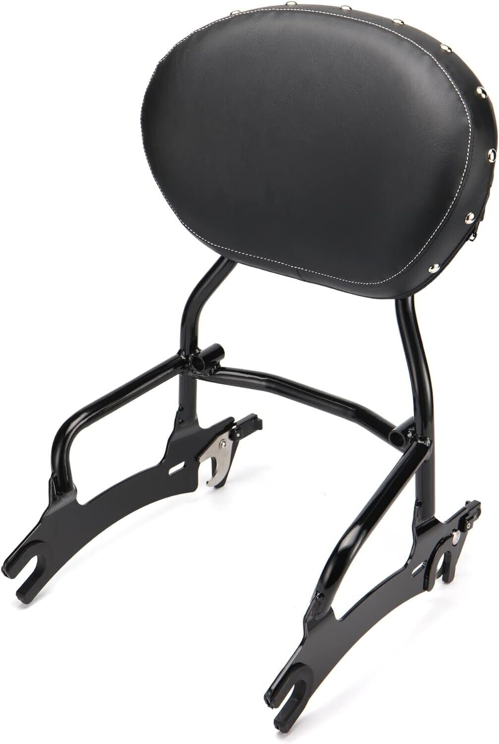 MoKitDora 12" Detachable Indian Sissy Bar Passenger Backrest Upright with Pad for 2014-2018 Indian Chief Dark Horse Indian Chief Vintage Classic, Black