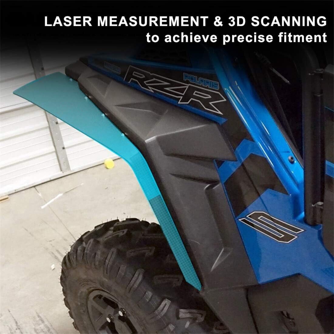 KIWI MASTER Fender Flares Extensions Compatible With Polaris RZR XP/4 1000 2014-2018