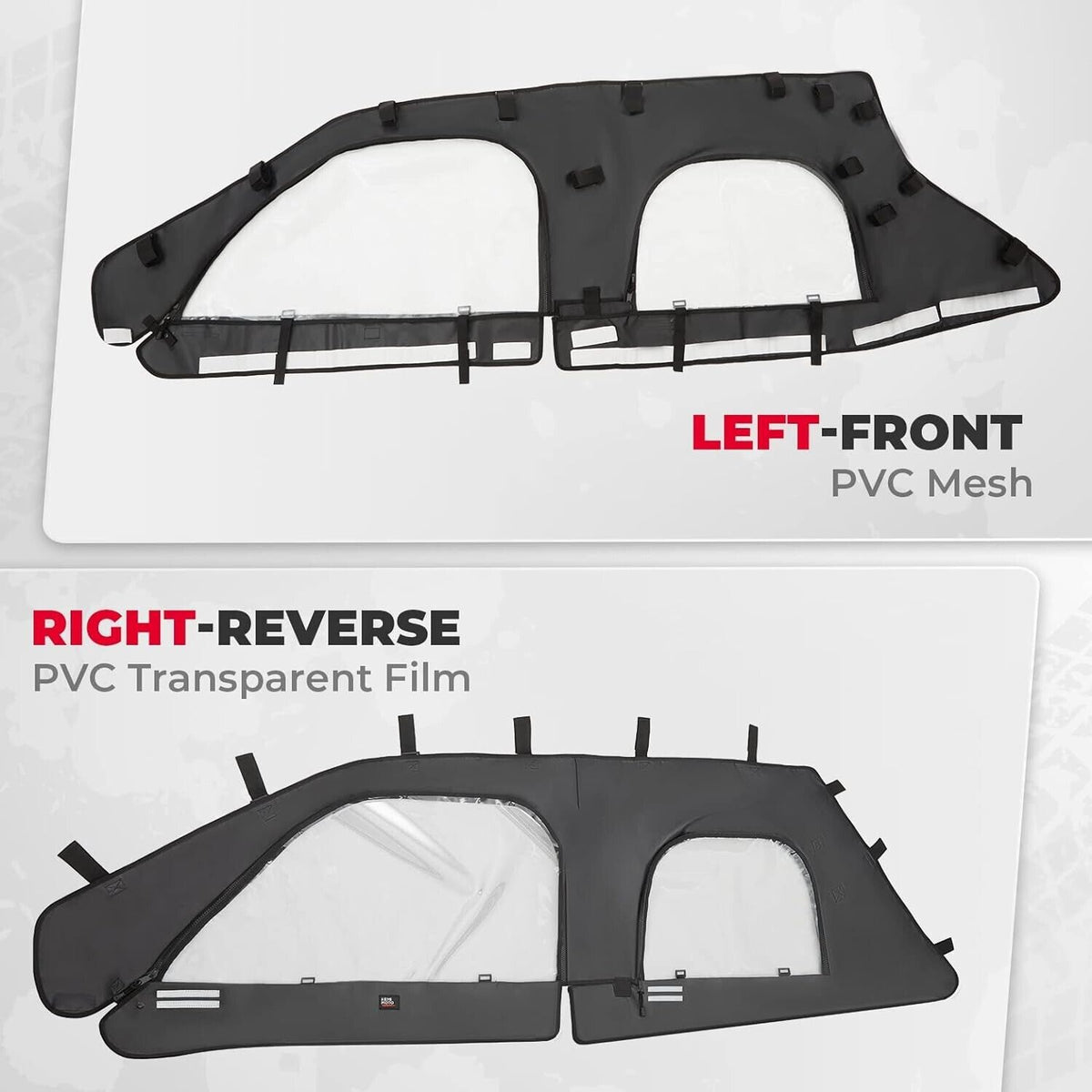 KEMIMOTO PRO XP 4 Soft Upper Doors,Compatible with 2020-2024 Polaris RZR PRO XP