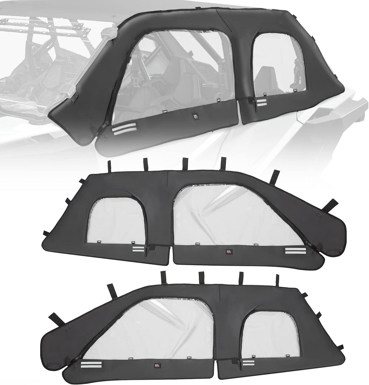 KEMIMOTO PRO XP 4 Soft Upper Doors,Compatible with 2020-2024 Polaris RZR PRO XP