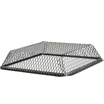 HY-C Roof VentGuard Black-Painted Galvanized Steel 25" x 25" x 6" - RVG2525LG