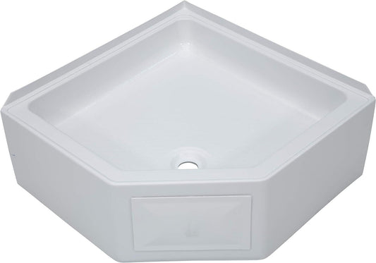 Lippert Components 325246 - 27X27 CORNER SHOWER PAN CD WHT