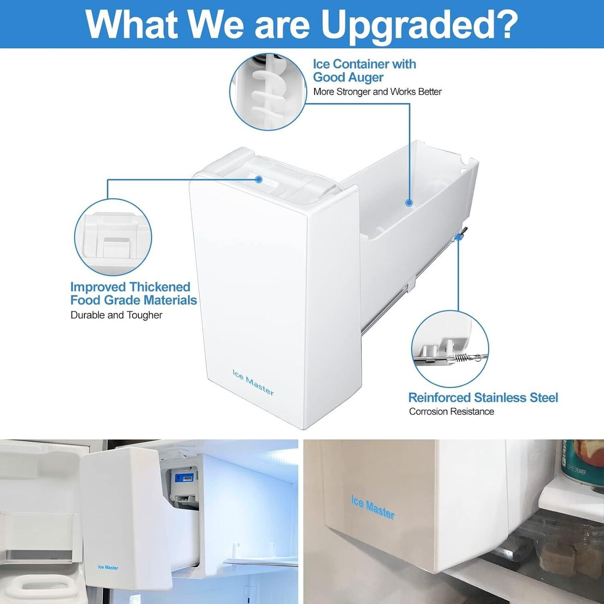 Upgraded DA97-14474A Refrigerator Ice Maker Replacement Compatible with Samsung