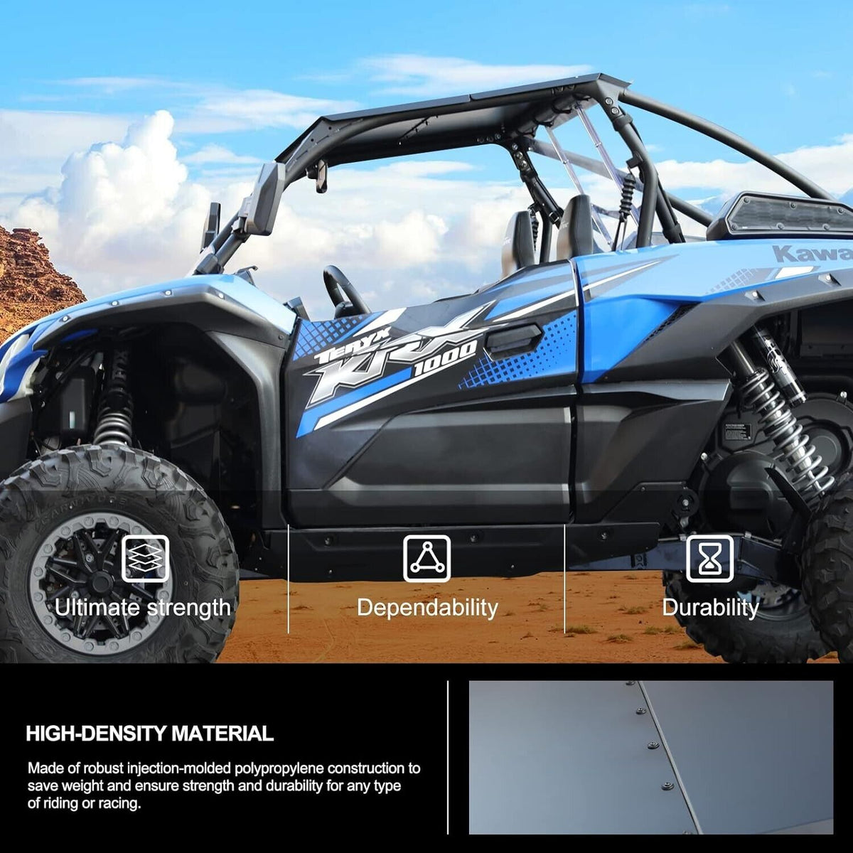 KIWI MASTER Aluminum Roof Compatible with 2020-2024 Kawasaki Teryx KRX 1000