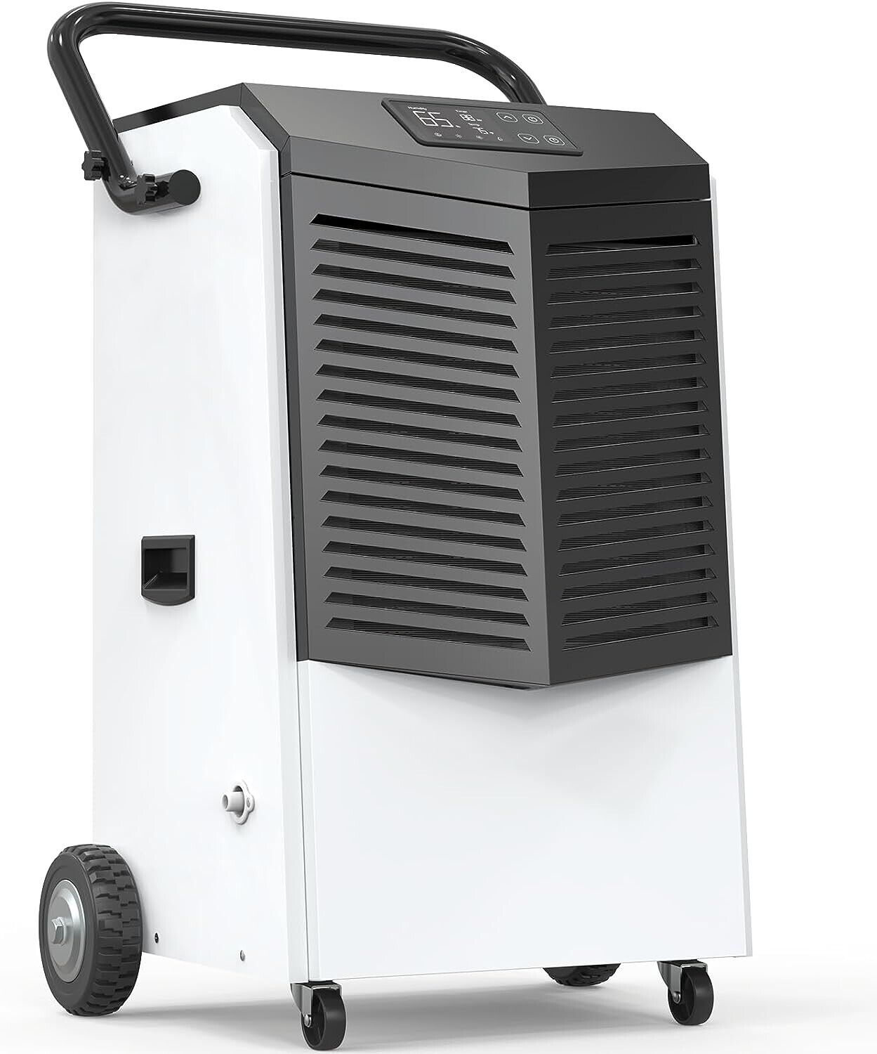 Moiswell 232 Pint Commercial Dehumidifier, Large Industrial Dehumidifier with Hose for Large Spaces Basements, Warehouse Flood, Water Damage Restoration