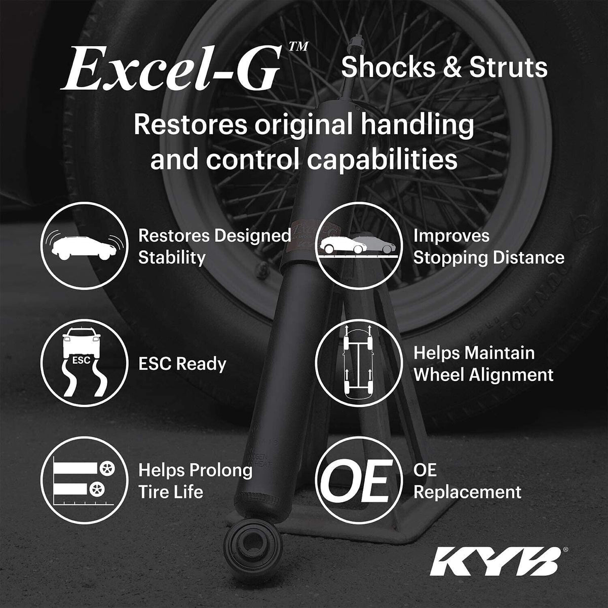 For Subaru Forester, Crosstrek - KYB 339385 Excel-G Gas Strut
