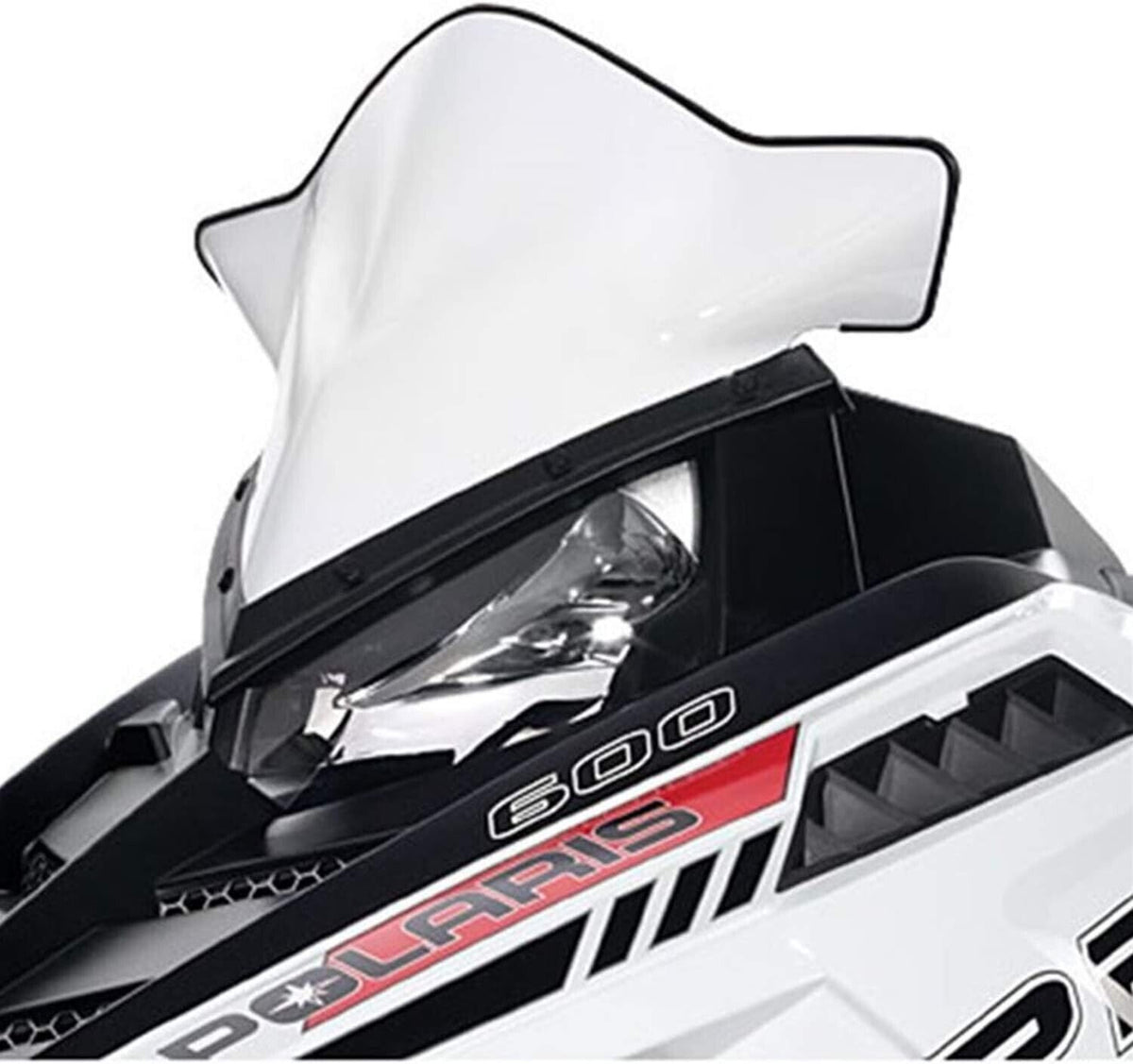 Polaris Snowmobile 2010-2025 Pro-Ride Mid White Windshield - 2879829