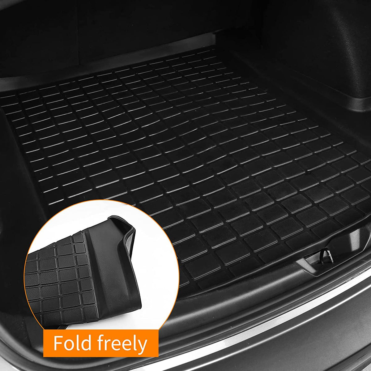 Bomely Tesla Model 3 6PC All Weather Floor Mats Including Trunk And Cargo Liner
