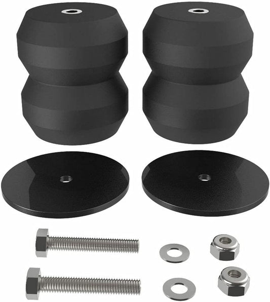 GELUNXIN REAR SUSPENSION REPLACES GMRCK15S Rear Suspension Enhancement System SES Rubber Helper Spring Kit, Fit for 1999-2015 Chevy Silverado and GMC Sierra 1500, Rear 2WD/4WD