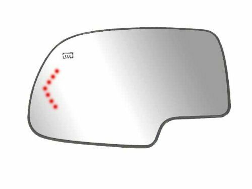 Escalade &amp; Silverado Driver Side Heated Non-Dimming Mirror Glass,  Backing Plate