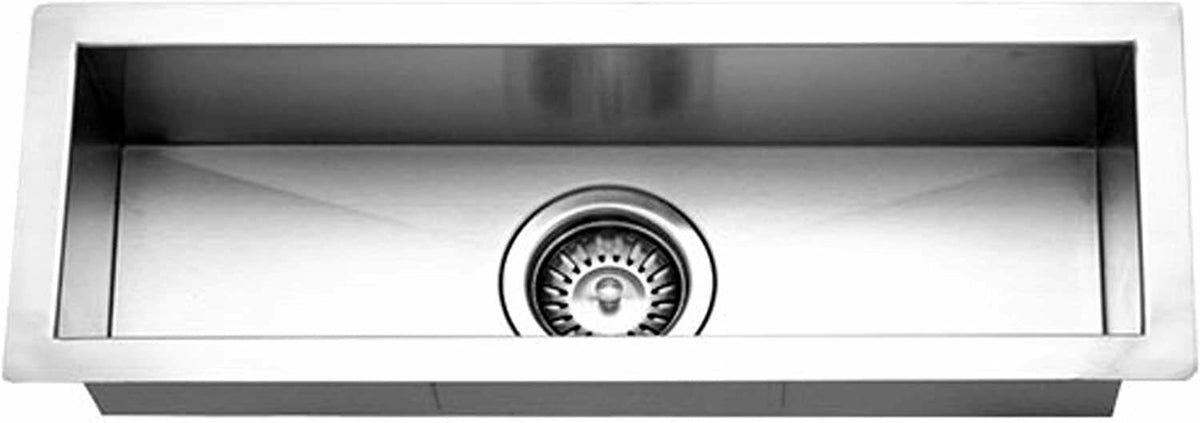 Houzer CTB-2385  Zero Radius Undermount Stainless Steel Trough Bar or Prep Sink