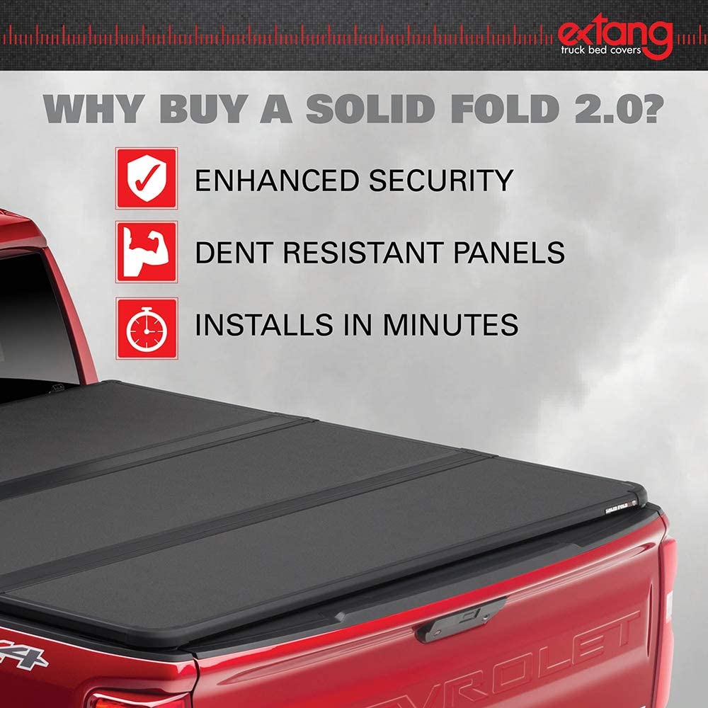 Extang Solid Fold 2.0 Hard Folding Truck Bed Tonneau Cover | 83896 | Fits 2020-2023 Jeep Gladiator (JT) w/Rail System
