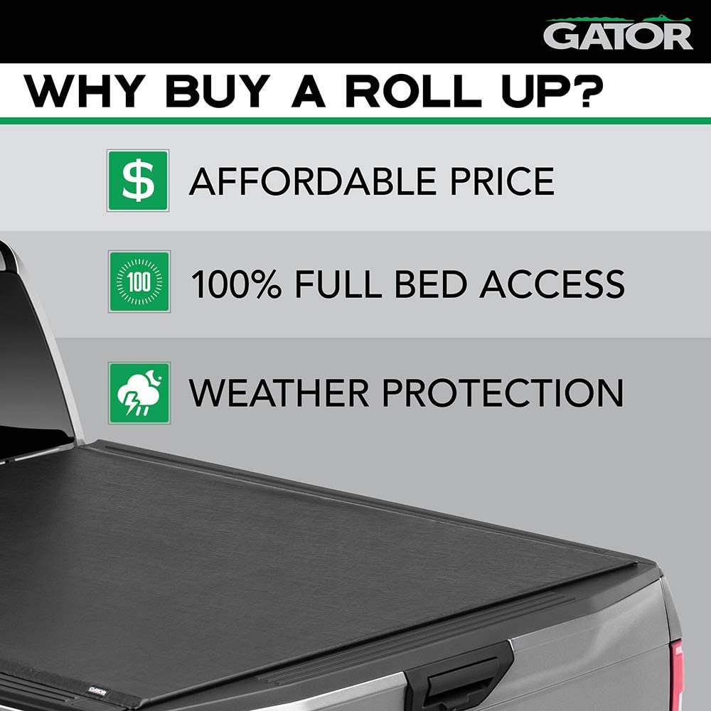 2007-2013 Chevy Silverado / GMC Sierra 1500 5&#39;8&quot; Bed (Gator ETX Soft Roll Up Truck Bed Tonneau Cover | 53106 |