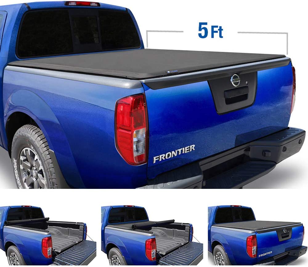 2005 - 2021 Nissan Frontier 5&#39; Bed (Tyger Auto TG-BC1N9034 Soft Roll Up Tonneau Cover)