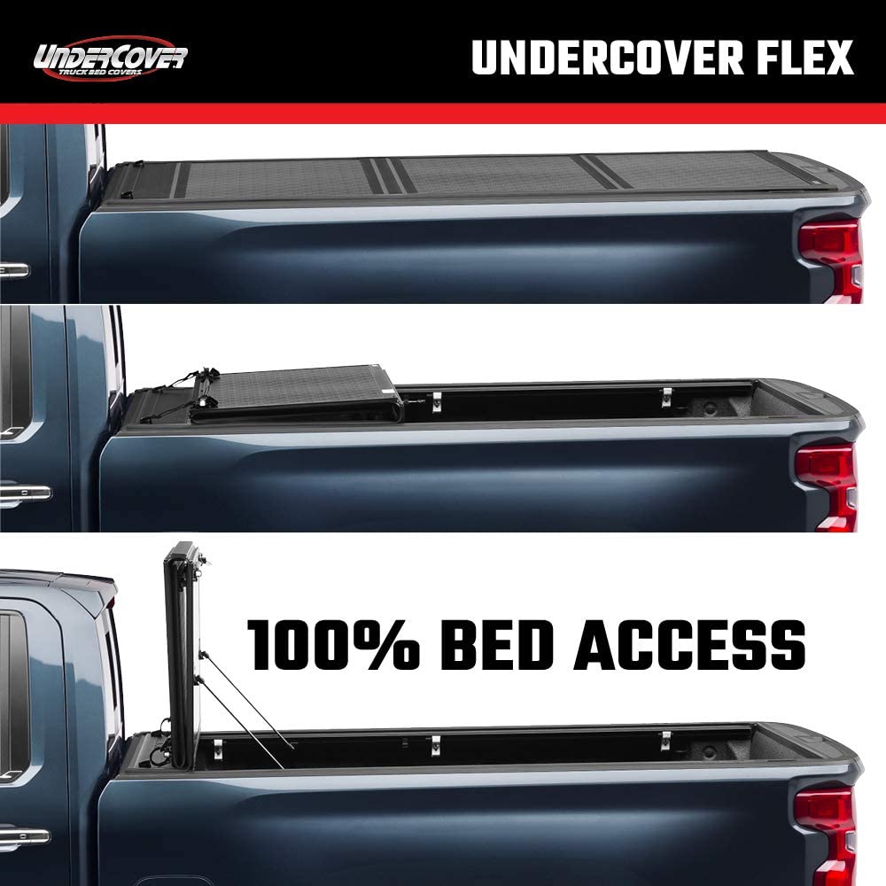 2015 - 2020 Ford F150 6&#39;7&quot; Bed (Undercover FX21020 Flex Tonneau Cover - (Black))