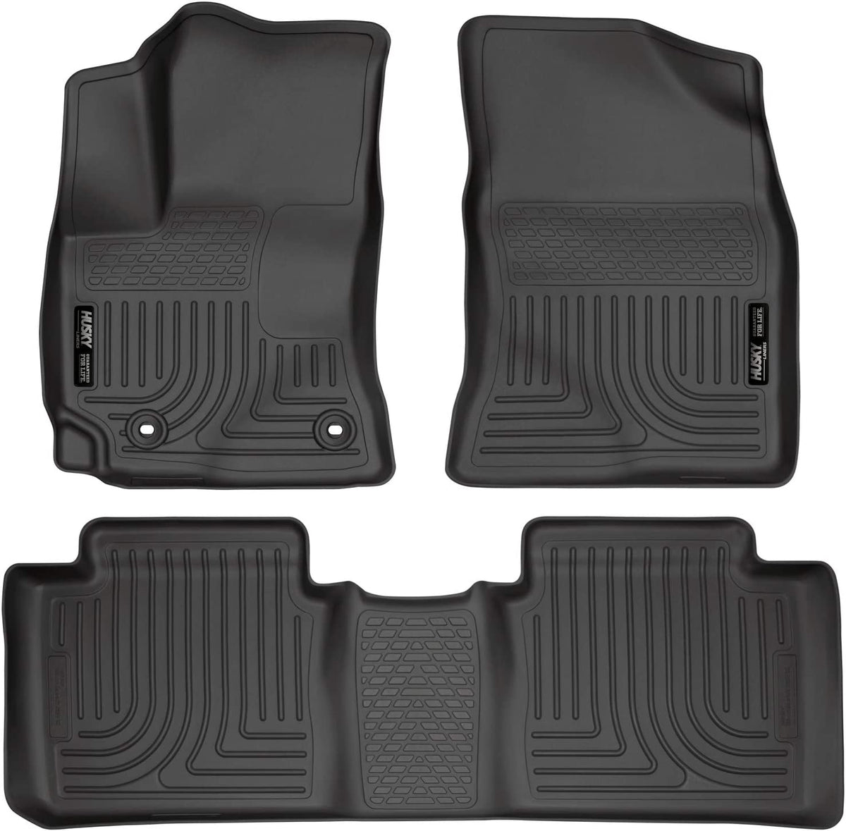 Toyota Corolla 2014 - 2019 - Husky Weatherbeather 99531 Floor Liners First &amp; Second Row, Black