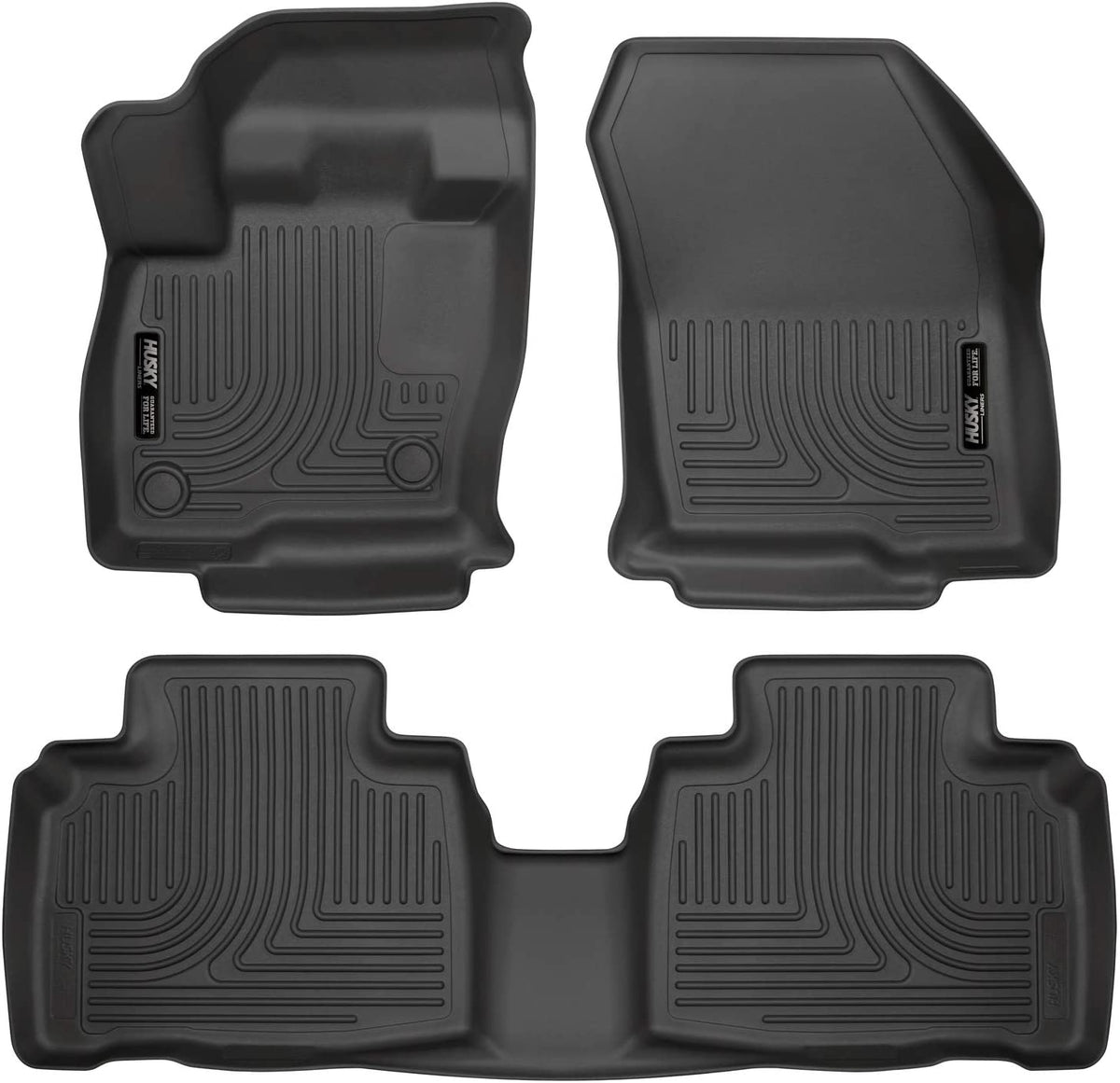 Husky Weatherbeater 98781 Front and 2nd Seat Floor Liners Fits 2015-2019 Ford Edge