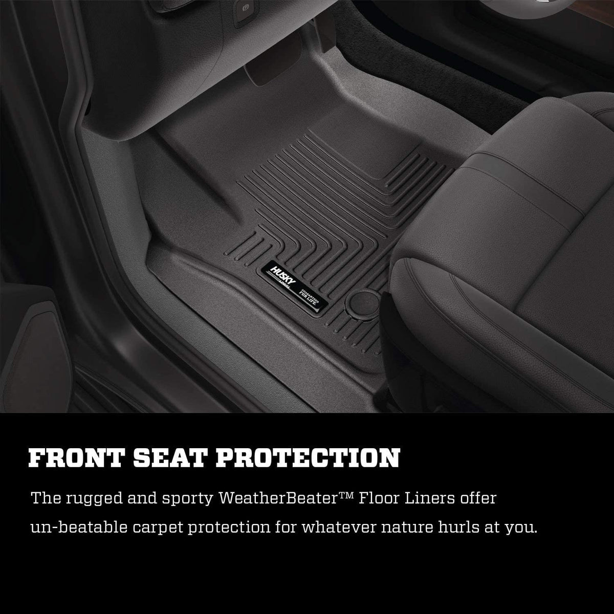 Toyota Corolla 2014 - 2019 - Husky Weatherbeather 99531 Floor Liners First &amp; Second Row, Black