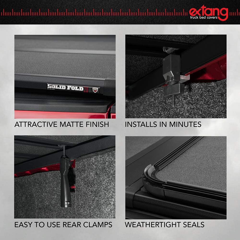 Extang Solid Fold 2.0 Hard Folding Truck Bed Tonneau Cover | 83896 | Fits 2020-2023 Jeep Gladiator (JT) w/Rail System