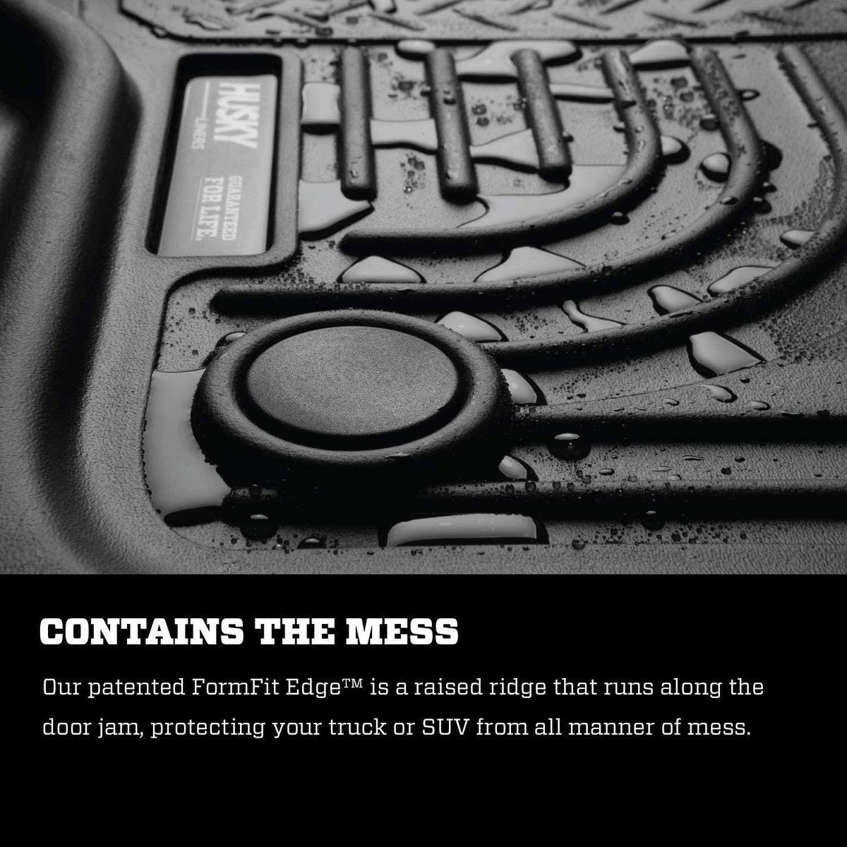 Toyota Corolla 2014 - 2019 - Husky Weatherbeather 99531 Floor Liners First &amp; Second Row, Black