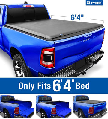 2019-2021 Ram 1500 New Body Style | Without Ram Box | Fleetside 6.4' Bed (Tyger Auto T1 Roll Up Truck Bed Tonneau Cover TG-BC1D9047)*