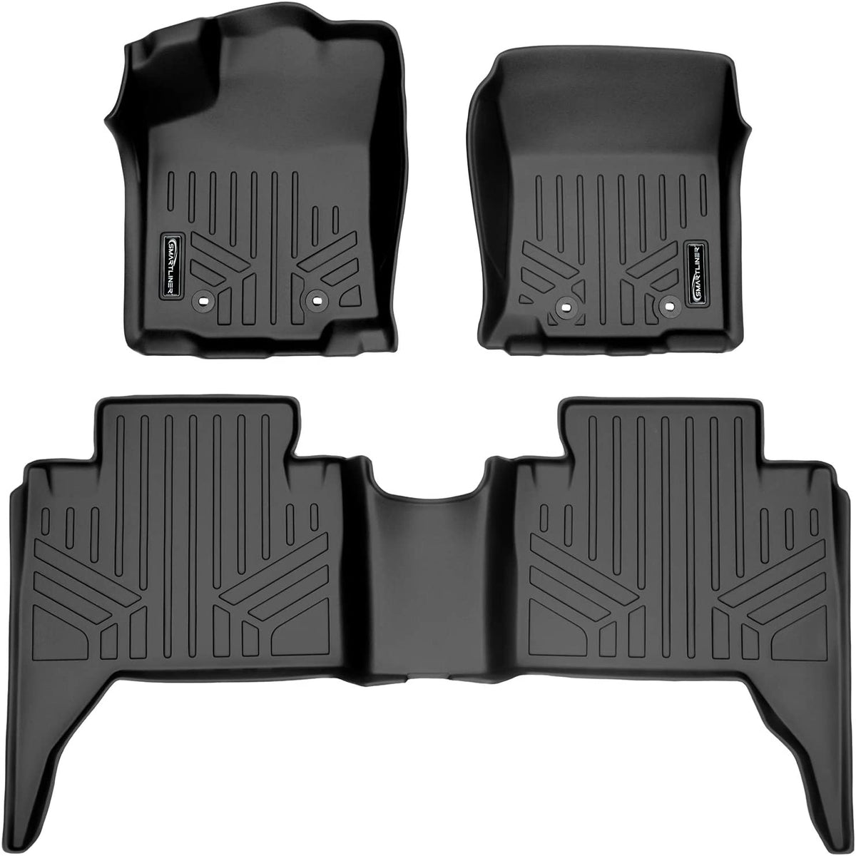SMARTLINER Toyota Tacoma Double Cab Mats SA0354/B0207 Black 2018 -2022 *Automatic Transmission Only