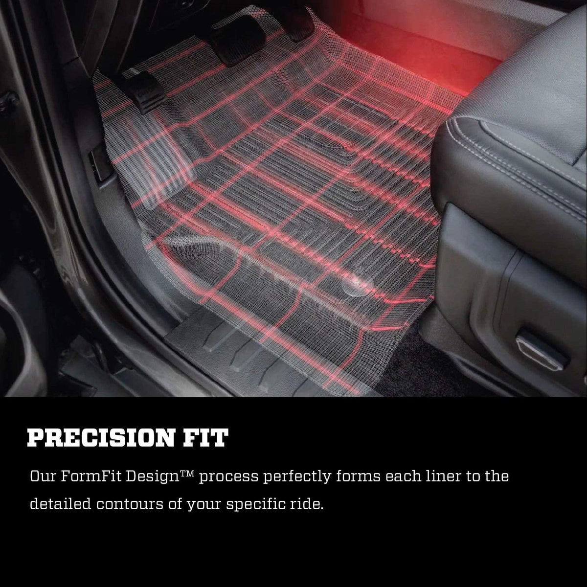 Husky Liners 53711 X-act Contour Black Front Floor Liner For Toyota Tundra 2012 - 2021